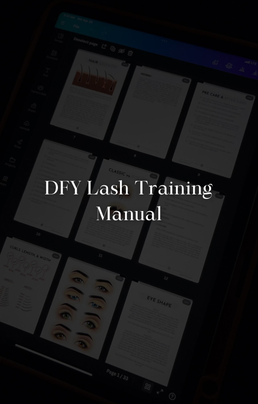 DFY Lash Training Manual